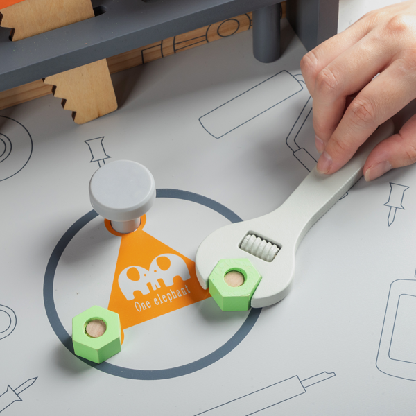 木质 时钟工具台 木质过家家套装-17