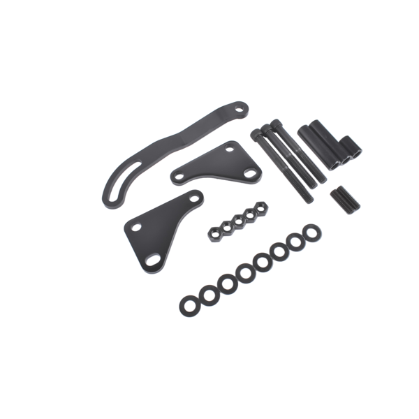 动力转向泵套件 Saginaw Power Steering Pump Bracket Kit & 2 Groove Keyway Pulley Fit for Small Block Chevy 265 283 305 327 350 383 and 400 Engines-8