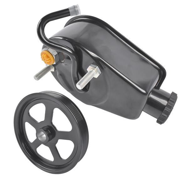 转向助力泵 Power Steering Pump with Pulley Fit for Chevrolet Blazer C1500 C2500 K1500 K2500 Suburban Black-3