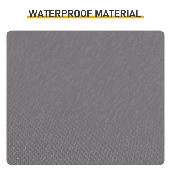 3.3X12.5FT 深灰色 双顶 折叠框架 烧烤棚 涤纶布 黑色喷塑框架 带两侧可调遮阳板 两边带网格托盘 配拎包-11