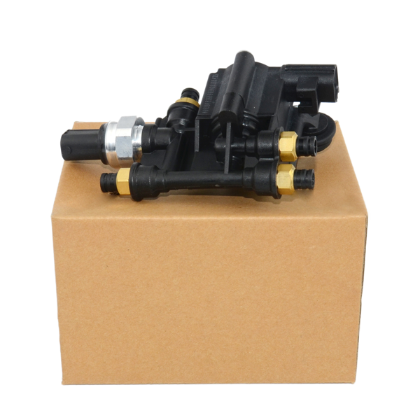 打气泵分配阀 New Air Suspension Reservoir Tank Valve Block Replacement for Range Rover LR3 LR4 RVH000046-9