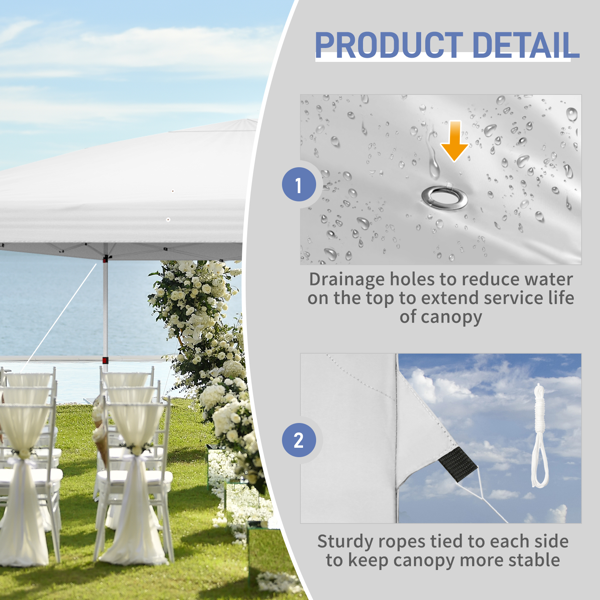 10*20ft  白色  一键撑开6片纱网-2门4纱网 28/22MM脚管 10X20MM交叉杆 折叠棚  210D牛津布  喷塑铁管 配拎包 无沙袋-17