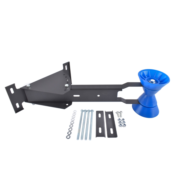 拖车挂接装置 Adjustable Boat Trailer Winch Stand with Blue Roller - Universal Winch Mount Post for 3" to 4" Wide x 4" High Trailer Tongues, Boat Trailer Winch Post/Winch Stand - Without Winch-2