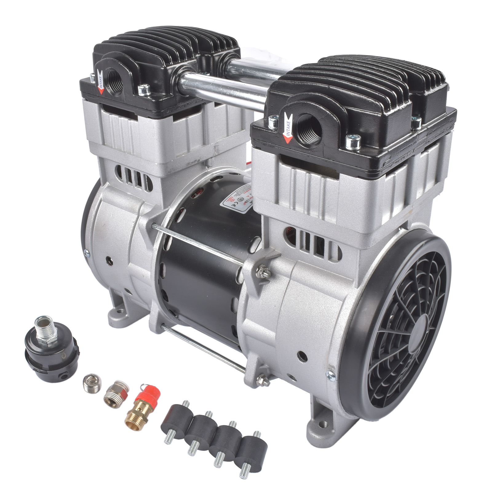 SP-9421 Air Compressor 2HP 110V 24Gallon Silent 70dB Oil-Free Piston Compressor view 4