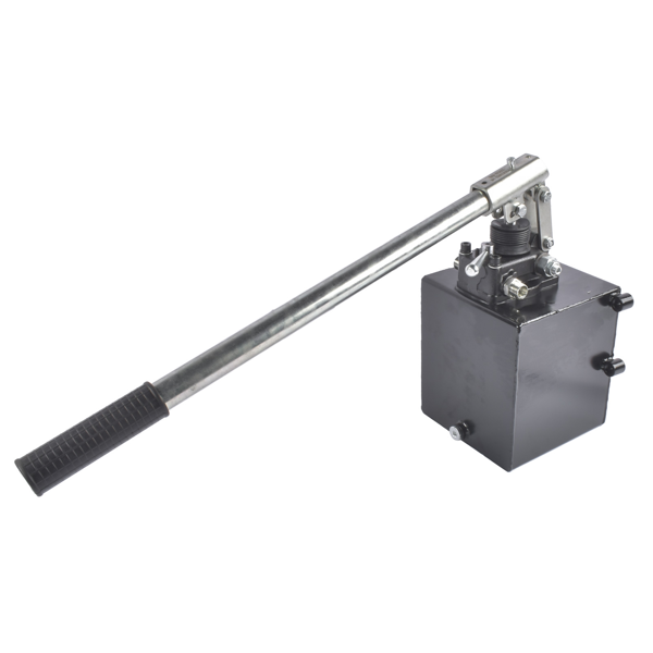 液压泵 Double Acting Hydraulic Hand Pump, 3600 PSI & 1.5 CID, Hand Operated Hydraulic Pump with 5 Quart Tank and Changeover Valve, 3/8" NPT Ports Portable Hydraulic Power for Equipment Maintenance-4