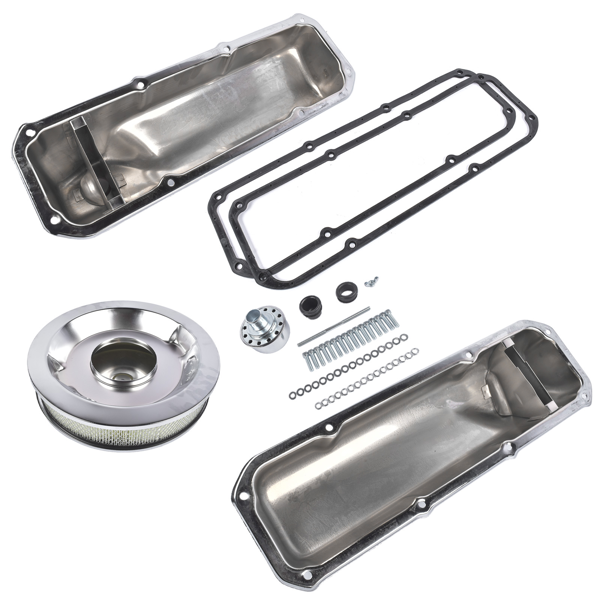气门室盖套装 Replacement for Ford 351C 351M 400M Engine Dress Up Kit Valve Covers Washable Air Cleaner-5