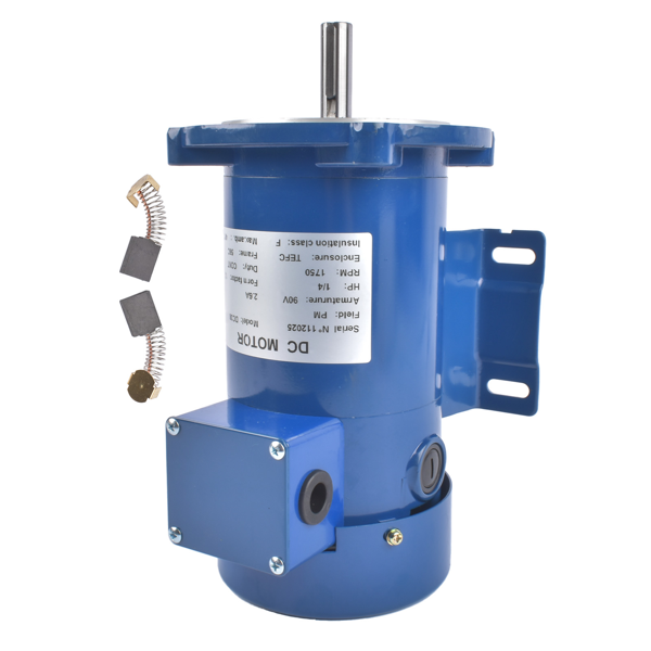 直流电机 DC Motor Permanent Magnet 1/4HP 56C 90V/1750RPM TEFC with Removable Base F Insulation Class-5