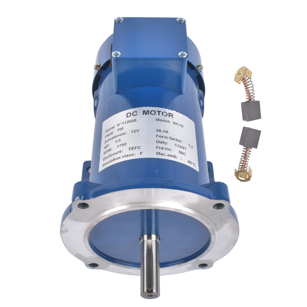 直流电机 12V DC Motor 1/3 HP 1750 RPM Class F Insulation TEFC 56C Reversible MD0503E NEW-4