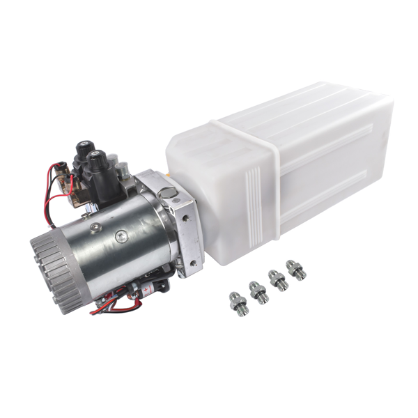 液压泵 Hydraulic Power Unit 8 Quart Double-Acting Hydraulic Pump 12V DC 1.6KW 3200 PSI for Dump Trailer, Car Lifts-7