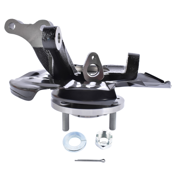 转向节总成 Front Left Steering Knuckle Fits for Hyundai Elantra Hatchback Sedan 2.0L L4 2001-2006 Black 1Pc-1