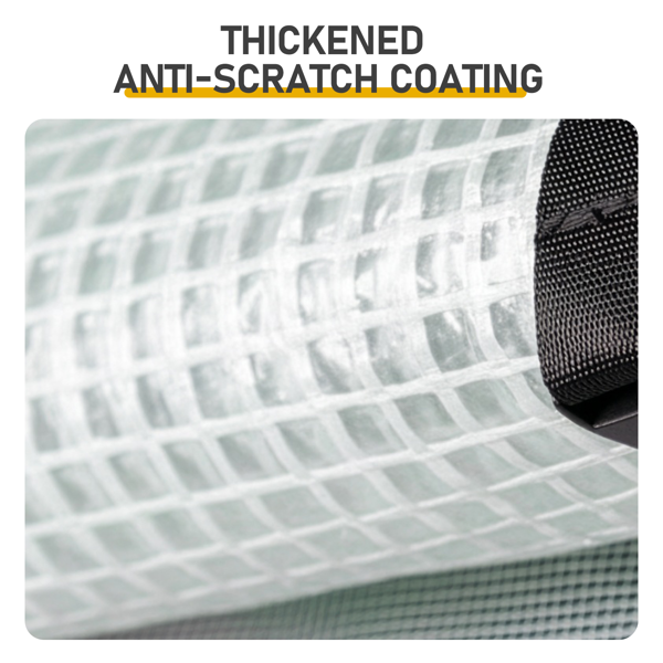 8*6FT PE布花房 白色PE布 黑底银花铁管  一键尖顶 两侧带双窗户 带对侧双拉链卷门 带地钉风绳-5