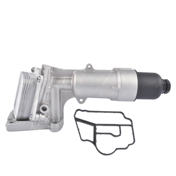 机油滤清器总成 Engine Oil Filter Housing Fit for Mercedes-Benz C230 W203/C203 Sedan Coupe L4 1.8L 2003-2005 Aluminum 2711800610 2711800710