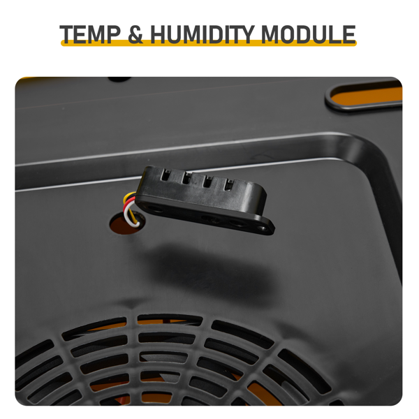 TW-24 美规 孵化器 110V 120W 方形24~36枚（单层） PP 黄色上盖透明机身  LED照蛋功能 全自动翻蛋 华氏度温湿度设置 天数设置 性价比款-7