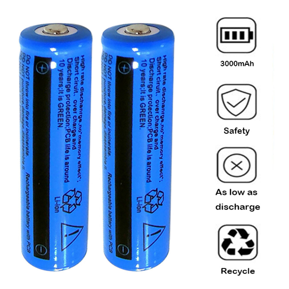 Rechargeable 18650 Battery Set With Dual Usb Battery Charger_voghion.com