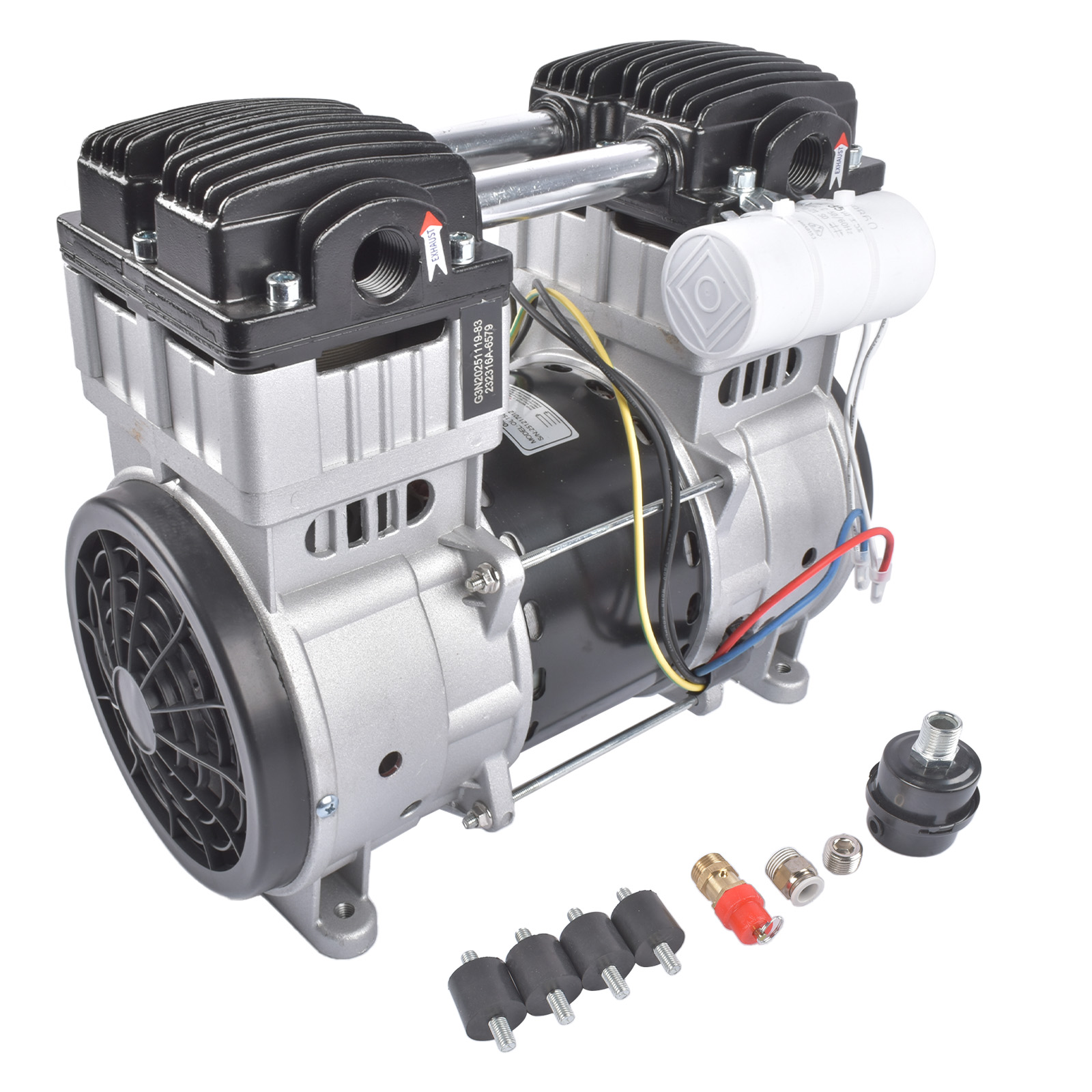 Electric Air Compressor SP-9421 2HP 220V Dual Piston 150PSI 6.40CFM Oil-Lube view 4