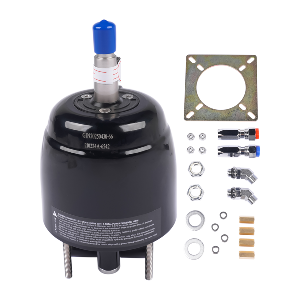 液压转向舵 HH4314-3 Front Mount Helm 1.4Cu Hydraulic Outboard Steering Pump Fit for Standard Marine w/ Mounting Plate-6