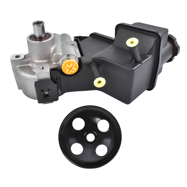 转向助力泵 Power Steering Pump Fit for Chevrolet Silverado GMC Sierra 2500 3500 HD V8 6.6L 2011-2015 with Reservoir and Pulley Aluminum 19209150 20-5000R 20953568-7