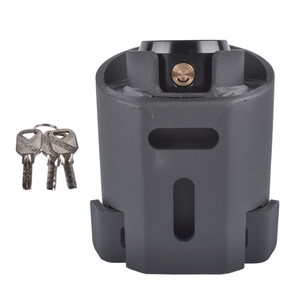 拖车锁 2-5/16-Inch Black Trailer Coupler Lock Heavy-Duty Carbon Steel w/ Weatherproof Shield-6