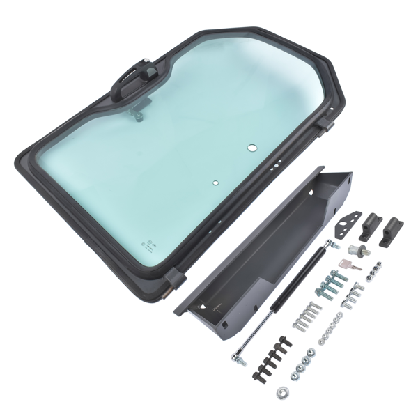 挡风玻璃 Door Frame & Window Assembly 7351555 with 6729284 Cab Glass & 6678091 Gas Spring Replacement for Bobcat Skid Steer Loader S70-3