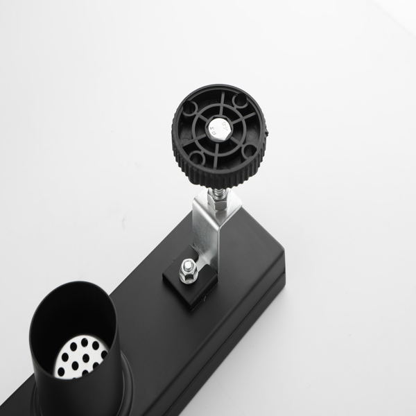 12英寸线性淋浴地漏，带可拆卸方格纹格栅，304不锈钢材质，配毛发过滤网与调平脚，哑光黑色-11