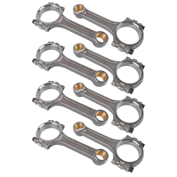 连杆 5.7'' I-Beam Forged 5140 Steel Connecting Rods Set Fit for Chevy Small Block 350 Bushed-5