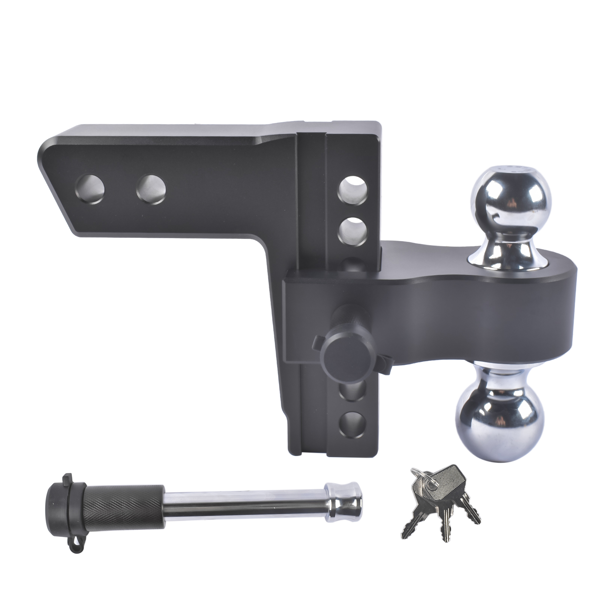 拖车挂接装置 Adjustable Trailer Hitch for 2.5-In Receiver 6-In Drop/Rise Aluminum Drop Hitch 18500LBS Dual-Ball-3