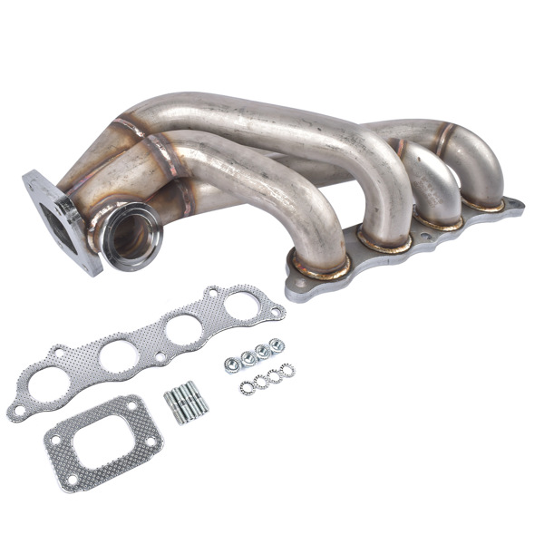 排气歧管 HP Series Side Winder Equal Length T3 Turbo Manifold with Gaskets Replacement for Honda Civic, Acura RSX 2002-2005-3