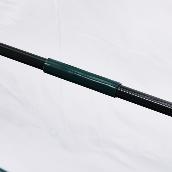 36*36*42in  透明PVC 墨绿色铁管 尖顶 带PE地垫 带拉链卷门-24