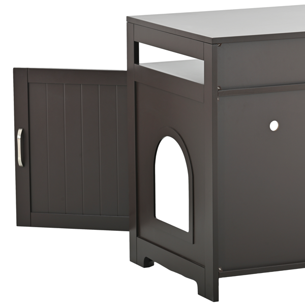 大型木质猫砂盆屋-23