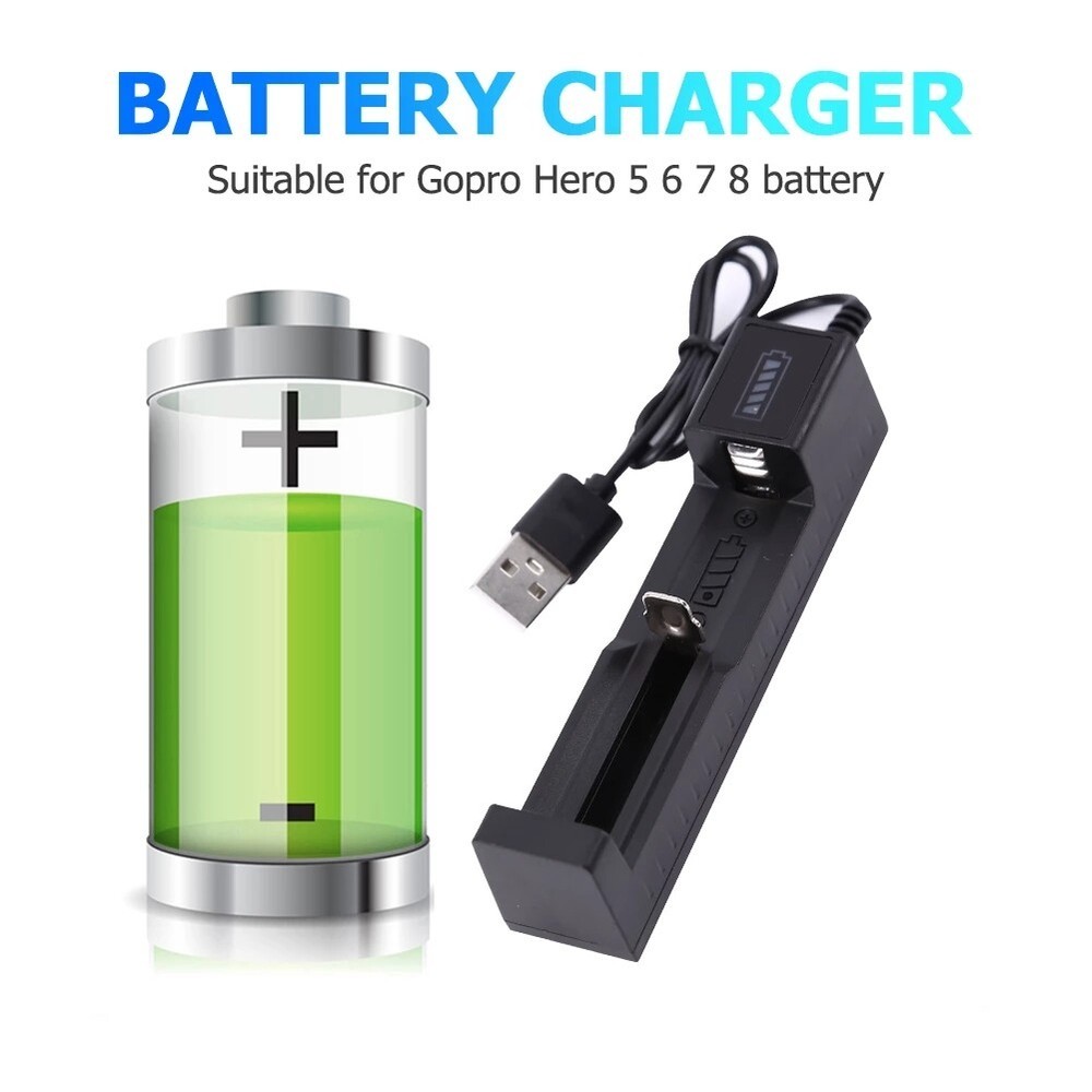 Rechargeable 18650 Battery Set With Dual Usb Battery Charger_voghion.com
