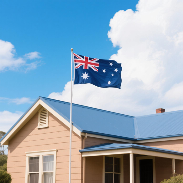 1面 澳大利亚国旗90x150cm 3x5FT 户外悬挂花园装饰澳大利亚国旗-4