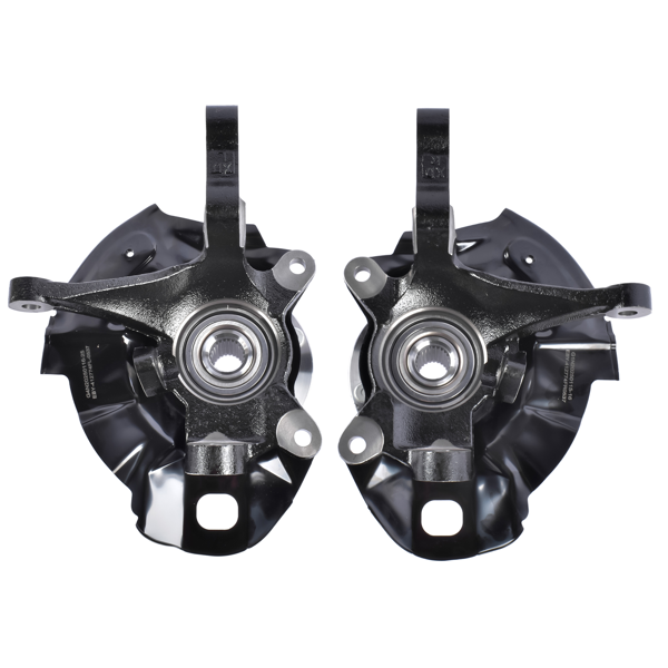 转向节总成 2Pcs Front Left and Right Steering Knuckle Fit for Hyundai Elantra Hatchback Sedan 2.0L L4 2001-2006 Black-3