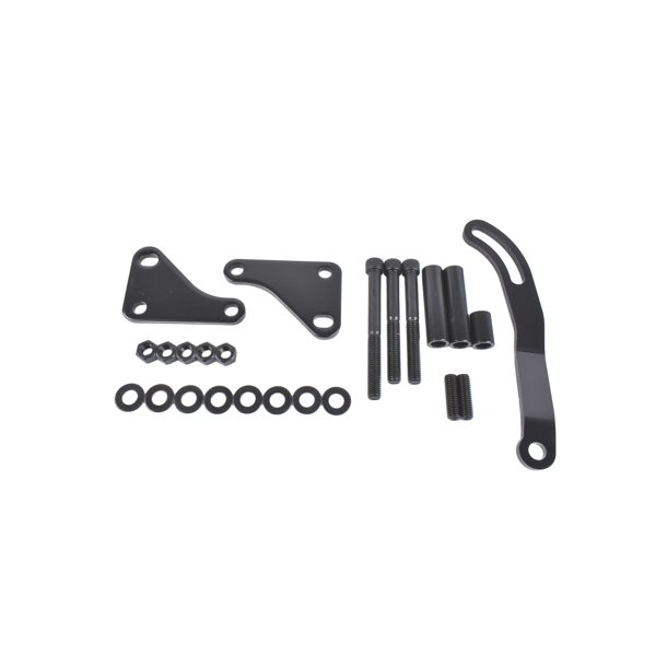 动力转向泵套件 Black Steel Power Steering Pump With Bracket Kit & Pulley Fit for Small Block Chevy 265 283 305 327 350 383 and 400 Engines-9