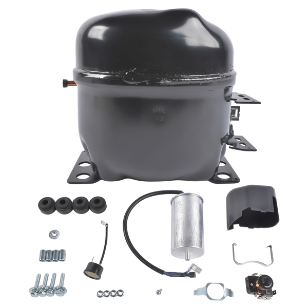 制冷压缩机 Hermetic Refrigeration Compressor Black 220-240V 50Hz 1/3 HP 1 Phase AEA2413YXA-2