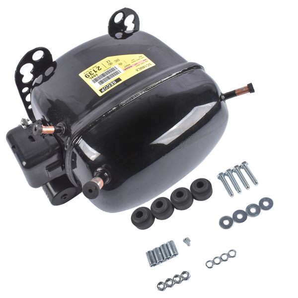 制冷压缩机 SC18MLX 104L2139 Black Refrigeration Compressor R404a R507 220-240V 50Hz 1 Phase for Ice Machines Refrigeration Equipment-2