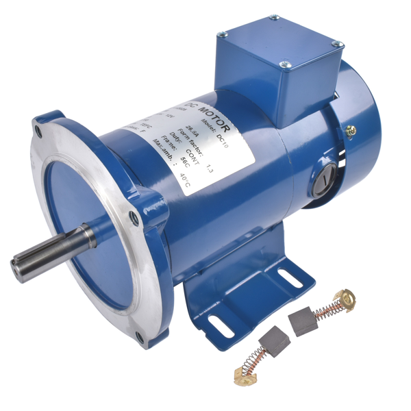 直流电机 12V DC Motor 1/3 HP 1750 RPM Class F Insulation TEFC 56C Reversible MD0503E NEW-5