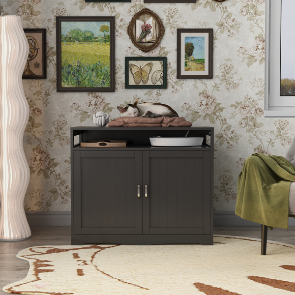 大型木质猫砂盆屋-1