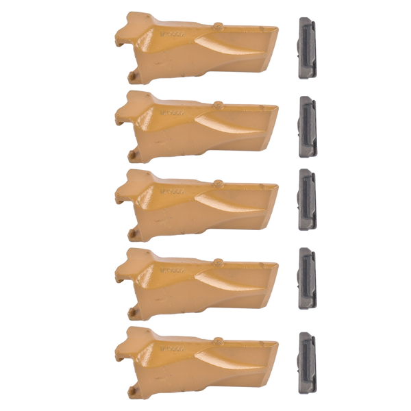 斗齿 5× V33 V33SYL Bucket Digging Teeth/Tooth w/ V33PN Flex Pins For Shanks Adapter-3