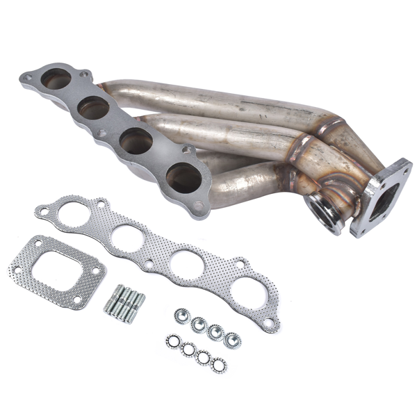 排气歧管 HP Series Side Winder Equal Length T3 Turbo Manifold with Gaskets Replacement for Honda Civic, Acura RSX 2002-2005-4