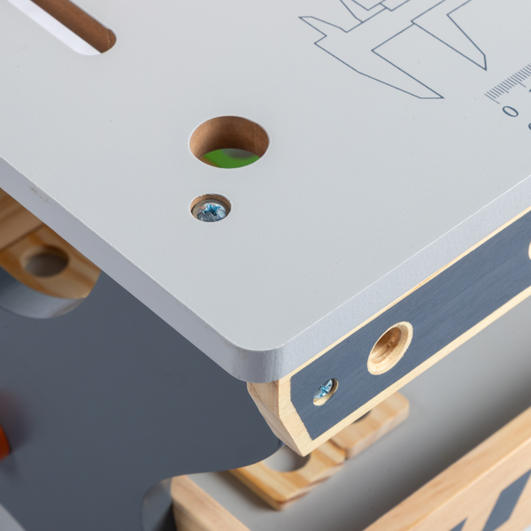 木质 时钟工具台 木质过家家套装-15