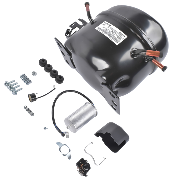 制冷压缩机 Hermetic Refrigeration Compressor Black 220-240V 50Hz 1/3 HP 1 Phase AEA2413YXA-5