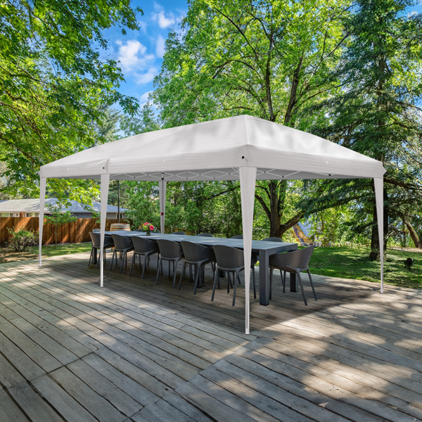 10*20ft  白色  一键撑开  无围布  28/22MM脚管 10X20MM交叉杆 折叠棚  210D牛津布  喷塑铁管 配拎包 无沙袋-14