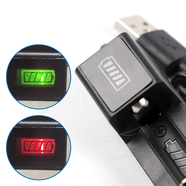 4块 16340 电池 1300 毫安 3.7 伏锂离子可充电电池 + USB 充电器-11