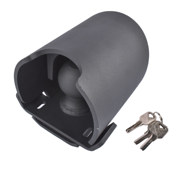 拖车锁 2-5/16-Inch Red Trailer Coupler Lock Heavy-Duty Carbon Steel w/ Weatherproof Shield-5