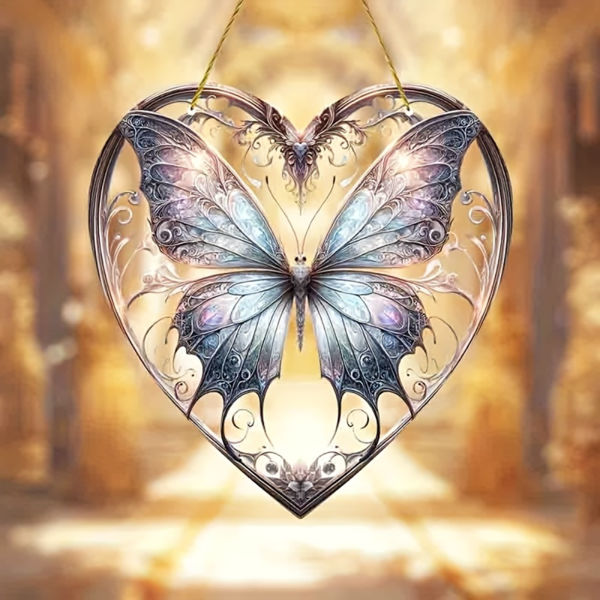 CIFbuy TikTok和temu平台自提亚克力彩色蝴蝶花园窗饰家居装饰节日礼物-1