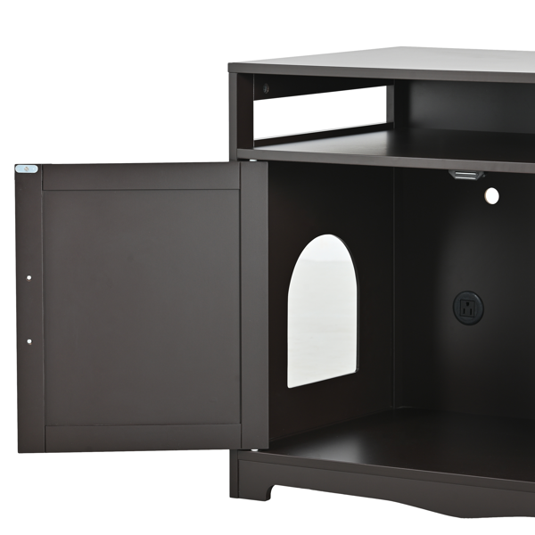 大型木质猫砂盆屋-14