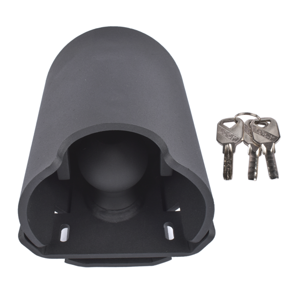 拖车锁 2-5/16-Inch Black Trailer Coupler Lock Heavy-Duty Carbon Steel w/ Weatherproof Shield-4