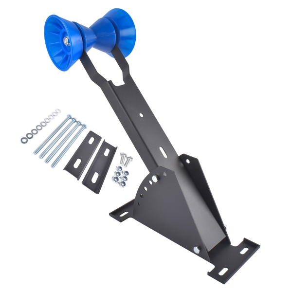 拖车挂接装置 Adjustable Boat Trailer Winch Stand with Blue Roller - Universal Winch Mount Post for 3" to 4" Wide x 4" High Trailer Tongues, Boat Trailer Winch Post/Winch Stand - Without Winch-3