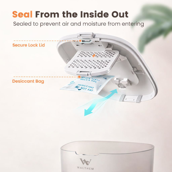 智能宠物喂食器，3升自动喂食器，适用于猫、狗、小型宠物，室内定时定量喂食干粮。-5