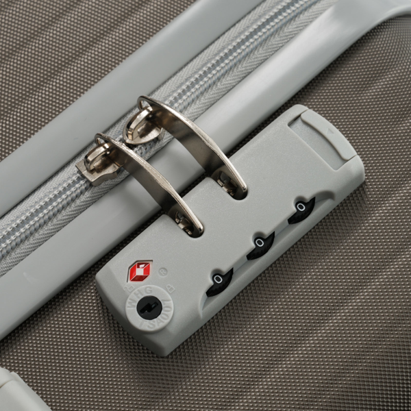 三件套行李箱，轻便耐用的ABS材质，配备万向轮和TSA海关锁，包含登机箱和托运行李箱（20英寸/24英寸/28英寸）-9